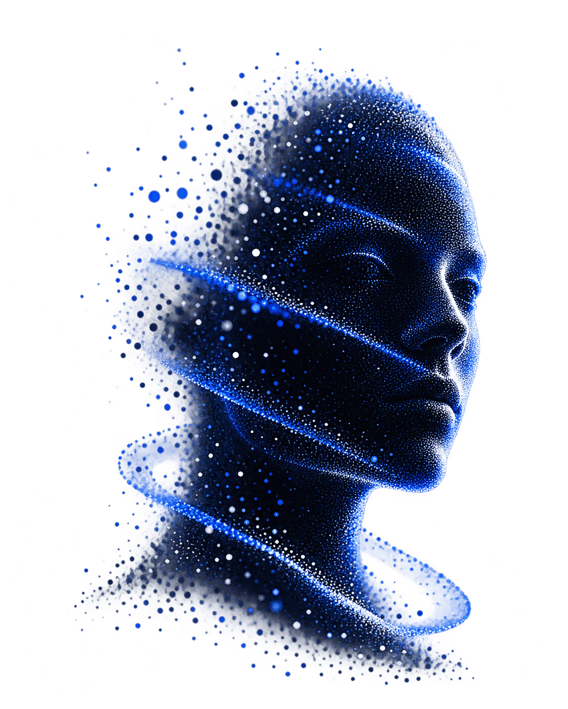 Abstract particle identity face